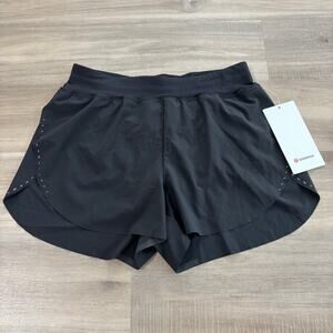 NWT Lululemon Find Your Pace High Rise Black Short 3" Women Size 6